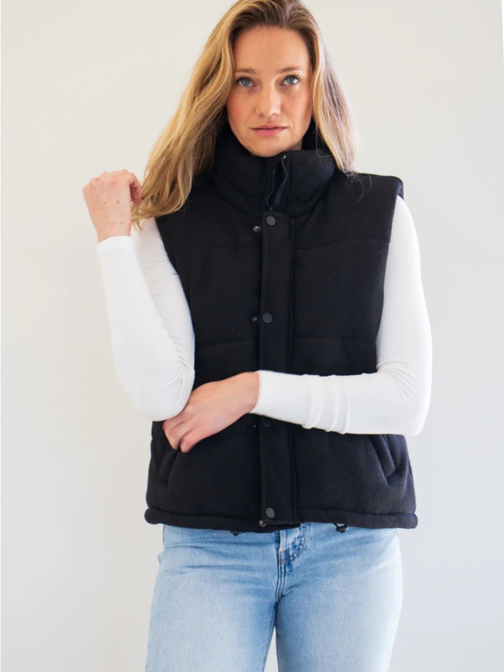 NWT! Priv Cora Knit Puffer Vest